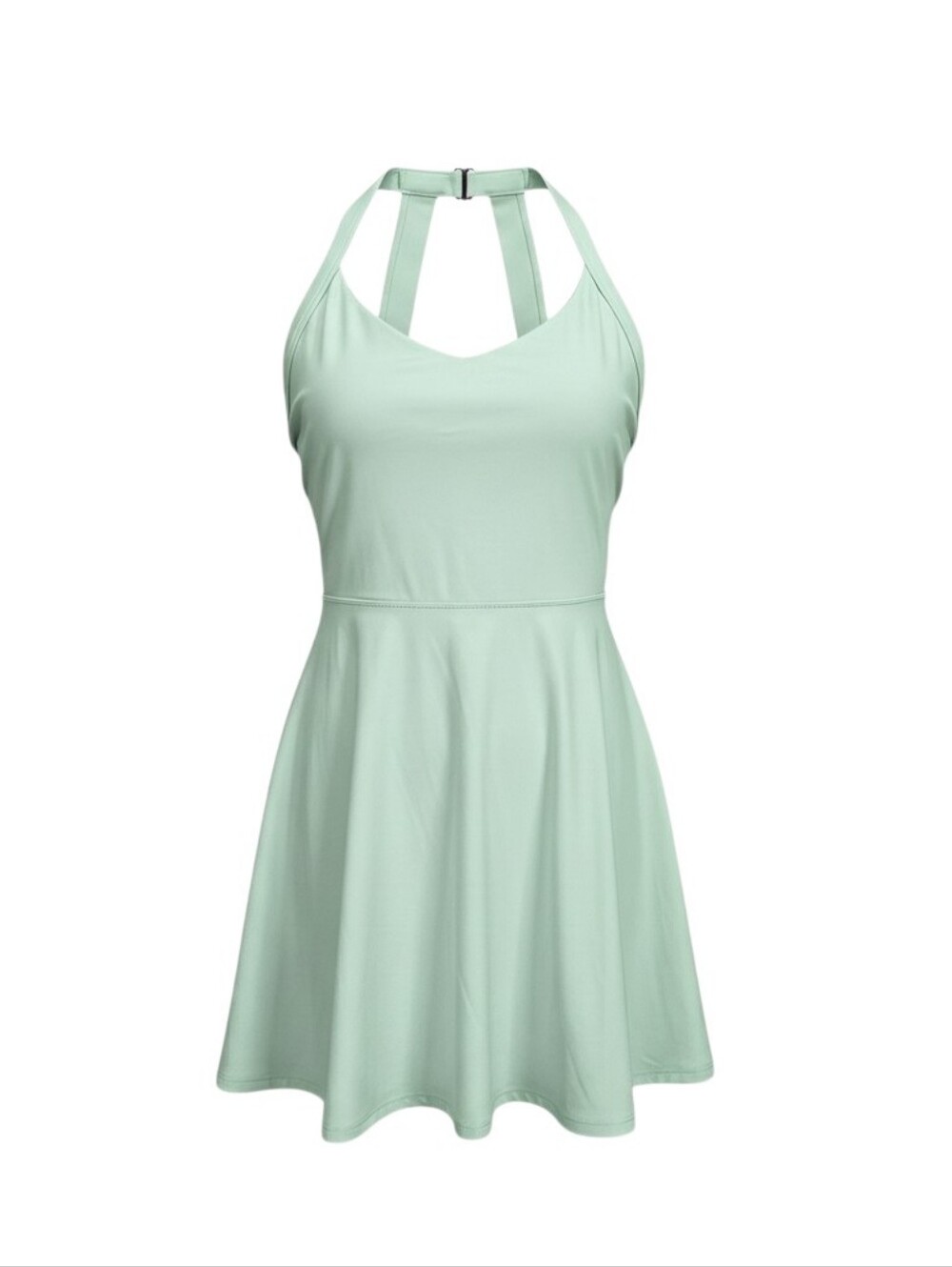 Halara Easy Peezy Active Dress Mint Green Built In Shorts Pocket Size Small - Picture 9 of 10